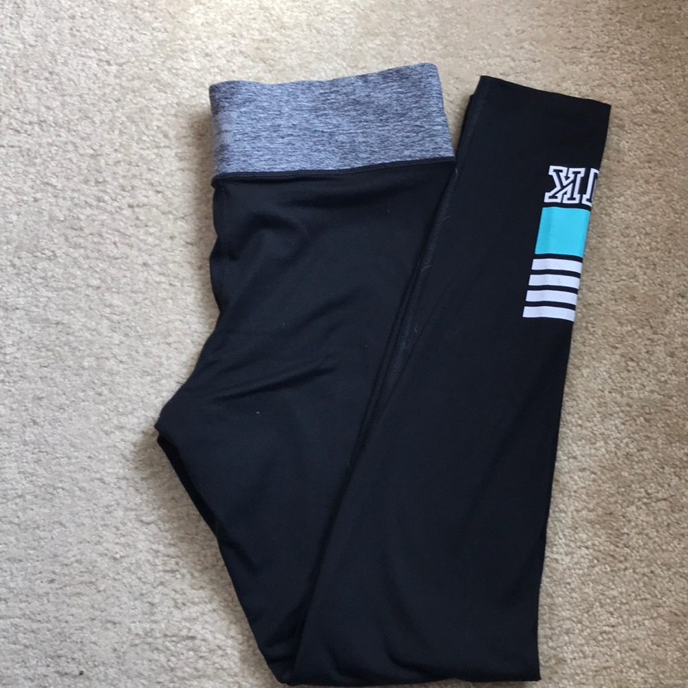 Reversible VS Pink Yoga Leggings